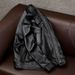 Men's Vintage PU Leather Jacket – Quilted Lined Biker Coat With Relaxed Fit (Black/Brown, Thin & Thickened Versions)_viptrois.com