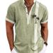 Men's Simple Short Sleeve Shirt Turtle Pattern 3D Printed Cardigan Single Breasted_viptrois.com