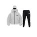 2025 Cross Border New Double Hood Zipper Hoodies DIY Men And Women Autumn And Winter Couple Zipper Hoodies Sweatpants Set_viptrois.com