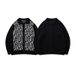 Men's Clothing Jacquard Knit Cardigan Sweater Autumn/winter Style Textured Collar, Loose And Casual Knitwear._viptrois.com