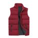 Men's Quilted Vest – Thickened Polyester Puffer Sleeveless Jacket, Oversized Fit With Side Pockets (M-5XL) Streetwear Layering Piece_viptrois.com