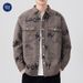 Muqiu Wear 2025 Spring And Autumn New Denim Men's Loose Jacquard Long Sleeve Casual Rascal Shirt Coat_viptrois.com