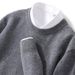 Men's Oversized Crewneck Sweater – Soft Knit Pullover For Spring & Winter (Navy/Black/Dark Grey/Apricot, Sizes M-3XL_viptrois.com