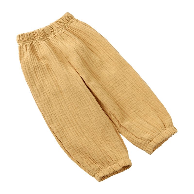 Baby & Toddler Double-Layer Cotton Anti-Mosquito Pants – Breathable Loose Bloomers For Boys & Girls (0-3Y, 90-140cm, 13 Colors)_viptrois.com