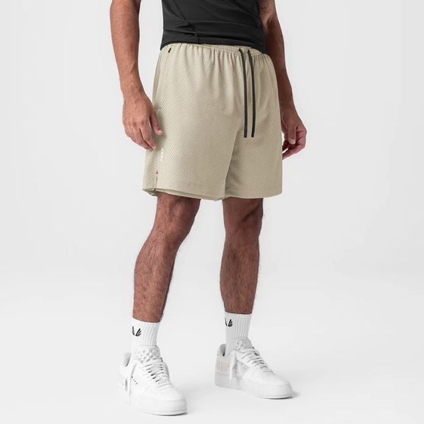 Men's Summer Sports Shorts, Two-In-One, Reversible, Quick-Dry, Straight-Cut, Running And Casual Knee-Length Pants_viptrois.com
