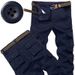 German Environmentally Friendly Fabric Overalls, Fattened And Enlarged Loose Casual Pants, Elastic Waist Pure Cotton Working Pants For Men_viptrois.com