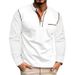 Loom Cross-Border European And American 2025 Spring Summer Long Sleeve Stand Collar Polo Sweatshirt Men's Base Shirt_viptrois.com