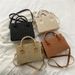 Women's Shoulder Bags A Stylish And Elegant Single-shoulder Crossbody Bag For A Trendy Solid-color Woven Girl With A Touch Of Retro Charm_viptrois.com