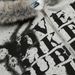 Dark Style High Street Ink Splash Graffiti Letter Hooded Sweatshirt With Fur Collar For Men, Autumn Winter Coat, Niche_viptrois.com