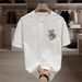 Fashionable And Rendy Brand Ligh Luxury Men's Shor T-shirt, Summer New Prin, High-end Round Neck Half Sleeved_viptrois.com