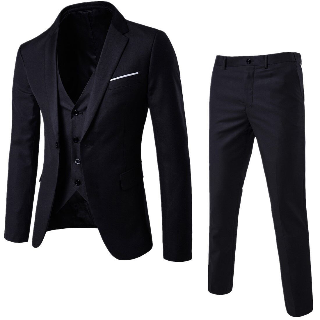 Hot Men Brand Blazers 3 Pieces Sets Business Suits Blazer + Vest + Pants Wedding Formal Coats Elegant Jackets Party Wedding Formal Casual Terno_viptrois.com