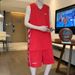 2025 New Basketball Uniform Set: Sleeveless T-shirt For Running_viptrois.com