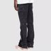 Men's Clothing Men's Denim Workwear Pants, European And American Fashion Ins Workwear, Popular Elastic Patch Denim Layered Flared Pants_viptrois.com