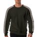 Spring Autumn 2025 Fashion Top Men's Round Collar Striped Splicing Long Sleeve Casual Sport Loose Palm Beach Sweatshirts_viptrois.com