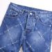 Punk Dark Blue Beaded Fashion Trend Non Elastic Loose Straight Men's Jeans_viptrois.com