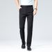 Pure 2025 Spring New Men's Casual Long Four-Way Stretch Loose Straight Suit Pants Factory Wholesale_viptrois.com