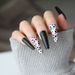 Autumn And Winter Frosted Leopard Long Ballet Armor Foreign Trade Nail Nail Patch Nail Piece Removable Wear Armor 24 Pieces_viptrois.com