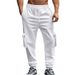 Cross-Border European American New Style Autumn And Winter Sports Casual Long Pants Men's Multi-Pocket Cargo Sweatpants_viptrois.com