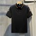 Men’s Summer Polo Shirt – Relaxed Fit, Striped & Embroidered, Lightweight & Breathable (M-5XL, Black/White/Khaki/Green)_viptrois.com