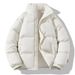 Men's Clothing Unisex Fleece-Lined Winter Coat For Couples – Warm & Stylish Stand Collar Jacket With Cozy Sherpa Lining (Multiple Colors & Sizes)_viptrois.com