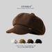 New Autumn And Winter Wool Octagonal Hat For Women Korean Style All Match Beret Suitable For Big Face To Show Small Face Big Hat Top Newsboy Hat_viptrois.com