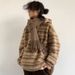 Autumn Thick Hooded Heavyweight Hoodie Men's Loose Casual Woolen Striped Jacket_viptrois.com