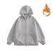 Unisex Hooded Fleece Jacket – Oversized Zip-Up Sweatshirt With Cozy Lining (Black/Heather Grey/Navy, Sizes M-3XL)_viptrois.com