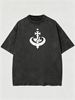 Summer New Short-sleeved T-shirt, Men's Mystic Cross Symbol Creative Printing Half-sleeved Youth Trend Versatile Casual Loose Base Tee_viptrois.com