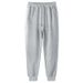 Heavyweight Cotton Joggers – Unisex Oversized Japanese Streetwear Sweatpants With Cuffed Hem (Relaxed Fit, Dark Grey/Black)_viptrois.com