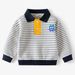 XUANMU Autumn Children Boy Polo Shirt Cotton Turn Down Collar Solid Thicken Baby Boy Tops Striped Long Sleeve Casual Kid Boy Undershirt XB038_viptrois.com