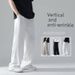 Men's Clothing Ice Silk Pants Men's Summer Thin Ins Drape Straight Trousers Men And Women The Same Style Solid Color Wide Leg Casual Pants_viptrois.com