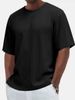 2025 European And American Men's New Casual Round Neck Short Sleeved Men's T-shirt Fashionable And Versatile Texture T-shirt Top_viptrois.com
