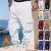 Men’s Fleece-Lined Cargo Joggers – Thermal Workwear Pants With Adjustable Drawcord & Multi-Pockets (S-3XL, 10 Neutral-to-Bold Colors)_viptrois.com