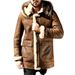 Men's Faux Suede Fleece-Lined Winter Jacket - Warm Thickened Bomber Coat With Multiple Pockets For Casual Outfit_viptrois.com