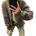 Knitted Cardigan Jacket, Thickened Sweater, Youth Baseball Collar, Knitted Sweater, Men's Sweater_viptrois.com