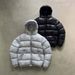 Y2K Unisex Puffer Jacket Streetwear Embroidery Zip-Up Hooded Coat Winter Fashion Ins Trend_viptrois.com