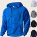 Men's Fleece Hoodie - Winter Warm Coral Fleece Pullover With Zip-Up Design, Cozy Oversized Sweatshirt For Casual & Streetwear_viptrois.com