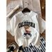 【DORAE】2026 Unisex T-shirt (100% Cotton) Black ("LOS ANGELES CALIFORNIA Baseball Bear" Print & Retro Preppy Design) – Casual Style For Everyday Casual_viptrois.com