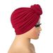 Women's Hats New Style Sanded Flower Ethnic Hat Hot Sale Three Dimensional Twist Knotted Turban Hat_viptrois.com