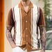 Men's Clothing Summer Patchwork Contrast Sweater Lapel Business Polo Shirt_viptrois.com