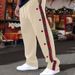 Men's Clothing Buttoned Plaid Casual Pants Straight Pants Outdoor Trousers_viptrois.com
