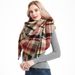 Unisex Women's autumn and winter shawl with plaid square scarf_viptrois.com