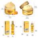 Vitamin C & Turmeric 4pcs Care Set: Mud Mask, Serum, Essence Water, Cream - Moisturize, Nourish, And Pamper Our Skin_viptrois.com