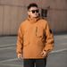 Pulse Plus Size Men's Clothing Autumn Winter New Waterproof Windproof Trench Coat Jacket Oversized Hooded Top_viptrois.com