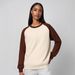 Men's Clothing Premium Cotton Blend Drop-Shoulder Long Sleeve Crewneck Sweatshirt - Stylish Color Blocking | Relaxed Fit Unisex Pullover_viptrois.com