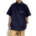 2025d Plain White Polo Five-Sleeve Men's Summer Loose T-Shirt High Street Turn-Down Collar Trendy Brand Fashion Shirt_viptrois.com