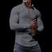 Men's Clothing Long Sleeved Round Neck T Shirt Shirt Sports Shirt_viptrois.com