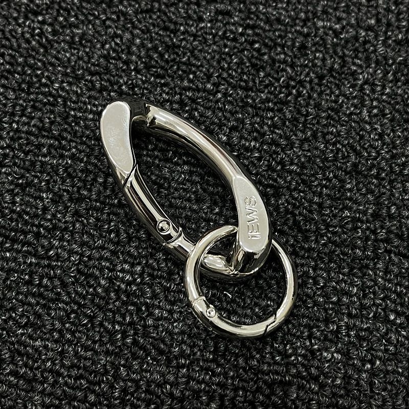 Premium Matte Metal Keychain With Spring Hook - Durable Zinc Alloy Cuban Style Keyring For Keys, Backpacks, And Accessories_viptrois.com