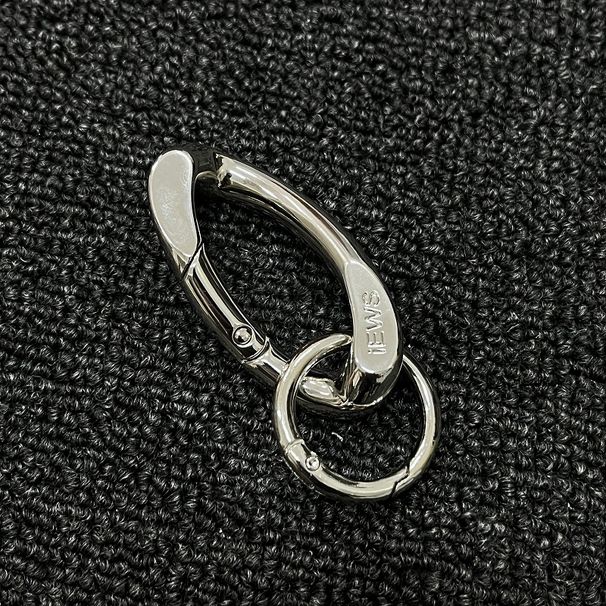Premium Matte Metal Keychain With Spring Hook - Durable Zinc Alloy Cuban Style Keyring For Keys, Backpacks, And Accessories_viptrois.com