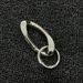 Premium Matte Metal Keychain With Spring Hook - Durable Zinc Alloy Cuban Style Keyring For Keys, Backpacks, And Accessories_viptrois.com